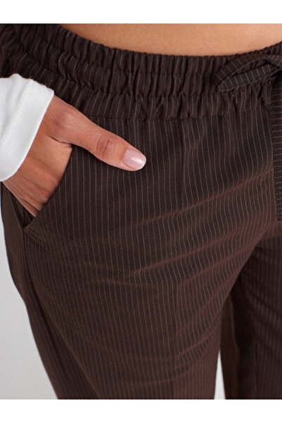 Dilvin 72164 Pijama Pantolon-Kahve