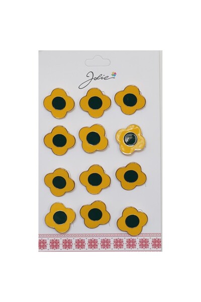 dalip Set 12 Broșe Mărțișoare pentru Copii - Flori