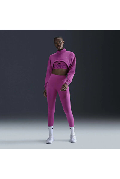 Nike Go Firm-Support High-Waisted With Pockets Running Mor Kadın Tayt