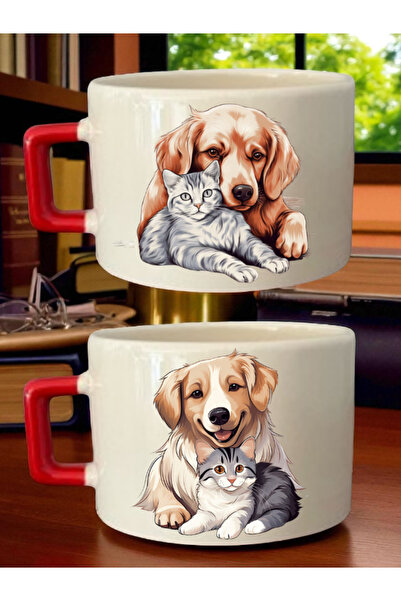 lili hediyelik كوب قهوة مطبوع عليه كلب لطيف - هدية عيد ميلاد للأم، هدية عيد م...