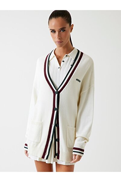 Guess Sabina Kadın Aktif Yün Karışımlı Triko Hırka