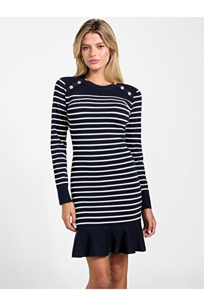 Guess Γυναικείο Πλεκτό Φόρεμα W5BK47Z0422 Ναυτικό Μπλε