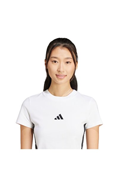 adidas 3S Sj Baby t Women's White T-Shirt Women T-Shirt Je1239