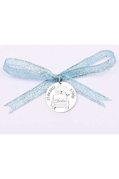 Simoshop S 140 - Banut de botez/mot 22 mm personalizabil cu za si panglica