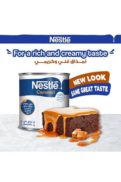 Nestle Sweetened Condensed Milk Caramel Flavor 397 g Creamy Milk for Baking Desserts and Toppings