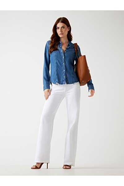 Guess Western Kadın Denim Bluz