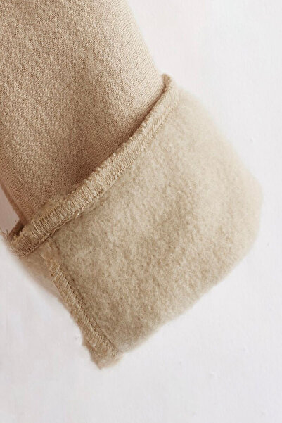 twins tailors Капибара и плюшено мече, печатани в бежово-сиво-кафяво, трислойна велосипедна блуза за момичета с подплата от полар