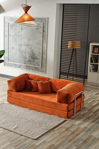 Evdemo Legom Stil Aktivite Koltuğu Yatak Olabilen Çok Amaçlı Kanepe Kiremit