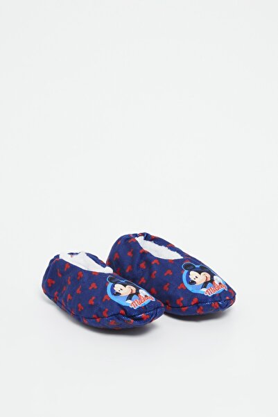 Mickey Mouse Warm house slippers with non-slip soles, blue, Mickey Mouse, Disney