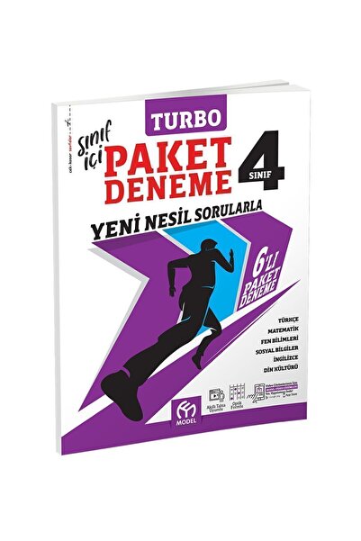 Model Eğitim Yayınları 4. Sınıf Turbo Paket Deneme Yeni Nesil Sorularla