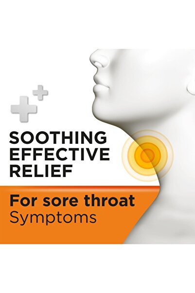 STREPSİLS Sore Throat Relief Orange Lozenges – 24 Pieces Pack | Fast Soothing Care