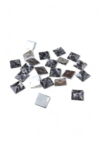 Serhat Aksesuar ve El İşçilik حجر ديكور منقوش بالدانتيل مقاس 22×22 ملم (10 قطع)