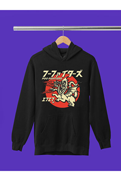 MAGORS سترة روك من القطن المطبوع بأكمام طويلة من FOO FIGHTERS مكونة من 3 خيوط