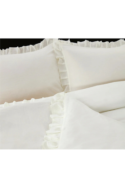 Alhabib bedding Summer Charm Duvet Cover Set Without Filler Single and a Half Cream 4 Pieces