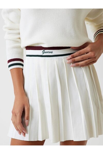 Guess Sabina Kadın Aktif A Kesim Yün Karışımlı Triko Etek