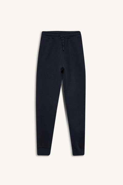 DeFacto K8846 İndigo Erkek Çocuk Beli Lastikli Okul Jogger Eşofman Altı