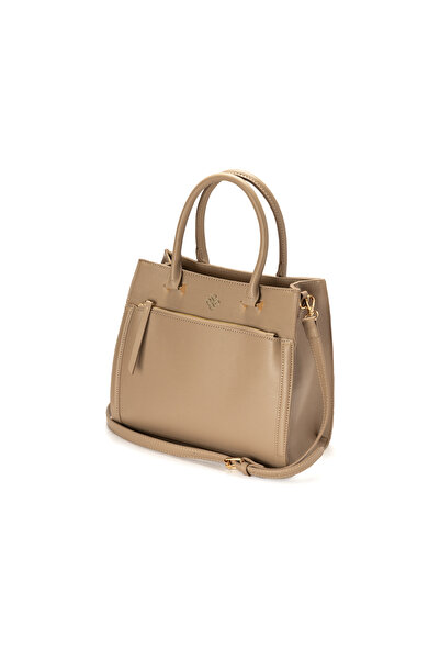 BATA Textured Top Handle Bag