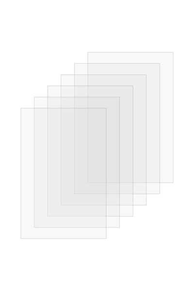 Slasa 6 قطع من ألواح الأكريليك الشفافة، سمك 0.08 بوصة، 4 × 6 بوصة، طبقة واقية، أكريليك شفاف
