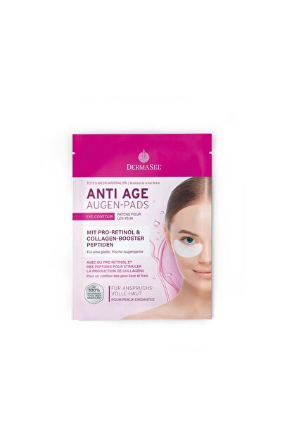 Dermasel Masca pentru fata plasturi ochi anti-imbatranire cu pro-retinol si c...