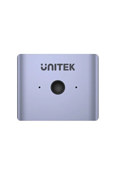 Unitek مفتاح DisplayPort بدقة 8K | 8K بتردد 60 هرتز، 4K بتردد 120 هرتز، رمادي فضائي | V1609A