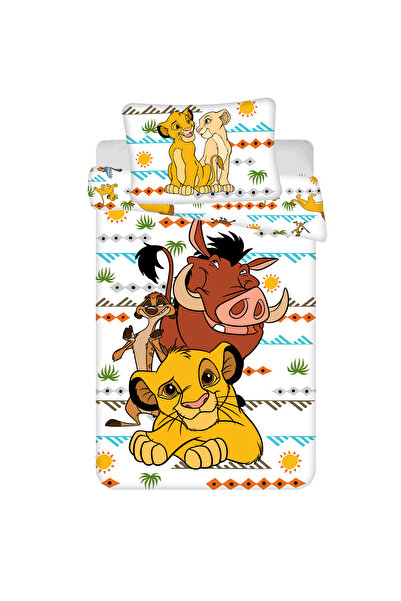 The Lion King Set lenjerie pat copii, 100% bumbac, multicolor, 2 piese, 140×2...