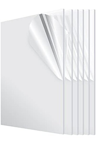 Slasa لوح بلاستيكي شفاف من الأكريليك - متين، مقاوم للماء، مقاوم للعوامل الجوية، متعدد الأغراض، 61×61 سم