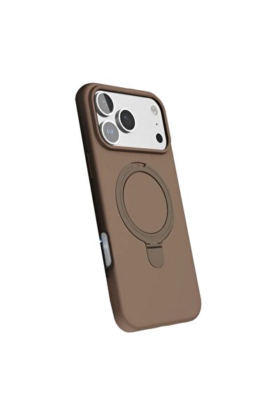 Gpack iPhone 17 Pro Max uyumlu Kılıf Rgl MPL M-Safe Şarj Özellikli Standlı Çöl Titanyum