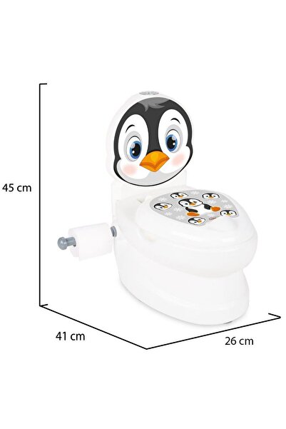 PİLSAN Educational Potty with Musical Function Penguin