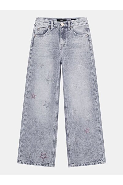 Guess Grey Kız Çocuk Palazzo Fit Jean