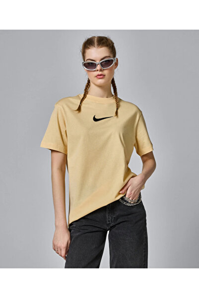 Nike Спортивний одяг Футболка Жіноча футболка Жовта жіноча футболка