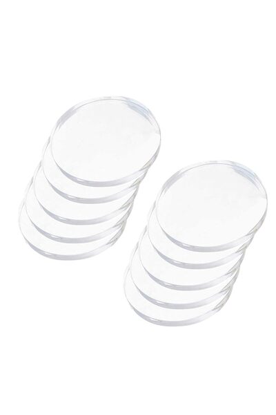 Slasa أقراص أكريليك دائرية، سمك 4 مم، قطر 30-60 مم