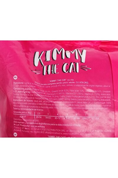 KIMMY Dry cat food, Kimmy, with beef, 10 kg