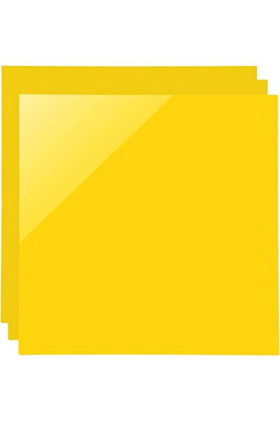 Slasa SCULPFUN - 3 قطع من ألواح الأكريليك الصفراء المعتمة للنقش بالليزر