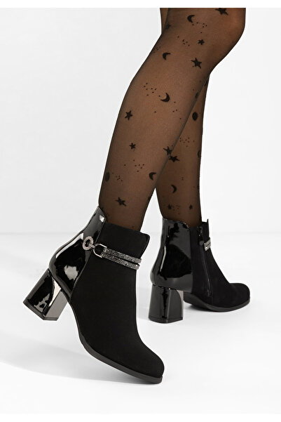 B T Shoes Γυναικεία Μποτίνια Izada Μαύρα