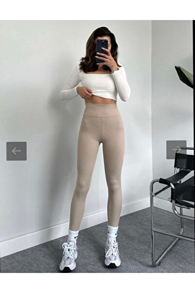 Bliss High Waist Ribbed Ribbed Women's Leggings Summer / Winter