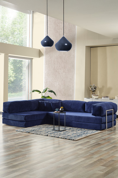 Evdemo Legom Petek Aktivite Koltuğu Yatak Olabilen Çok Amaçlı Kanepe L Koltuk Mavi