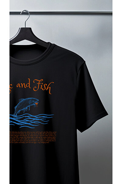 caer تي شيرت مطبوع كبير الحجم للجنسين من ماك آند فيش