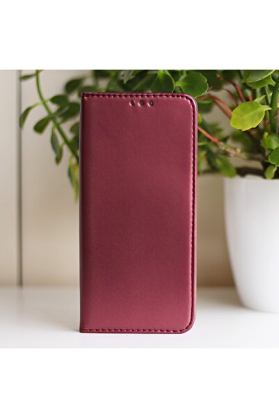 Gtech Set protection for Samsung Galaxy A14, Book Case and Clear Screen Protector, Leather, Burgundy