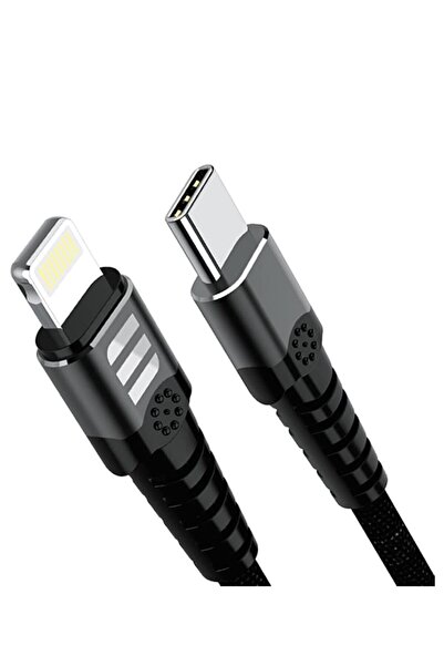 G-TiDE EXTREME كابل شحن سريع PD من النوع C إلى Lightning بطول 1 متر أسود
