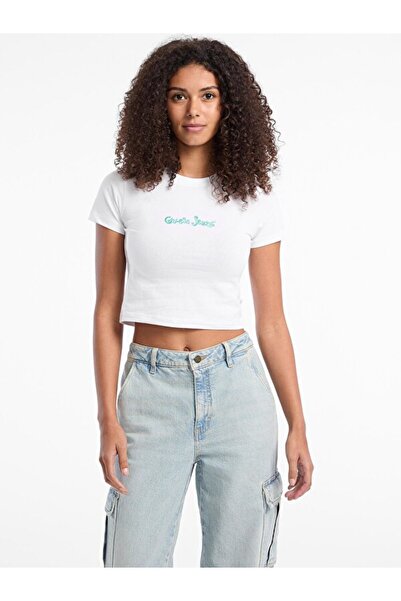 Guess Jeans Jeans Kadın Boxy Fit T-Shirt