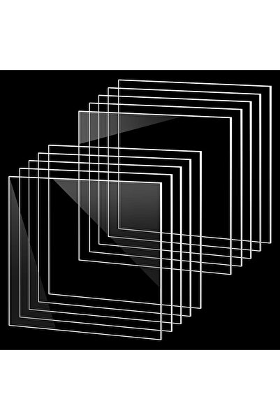 Slasa صفائح أكريليك شفافة من هوتين، 10 قطع من صفائح زجاج شبكي، صفائح بلاستيكي...