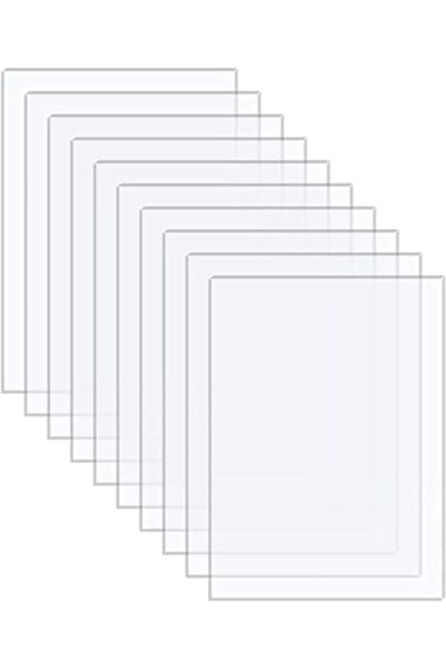 Slasa ألواح أكريليك بيج مول (18 قطعة) شفافة 1 مم، 4 بوصة × 4 بوصة