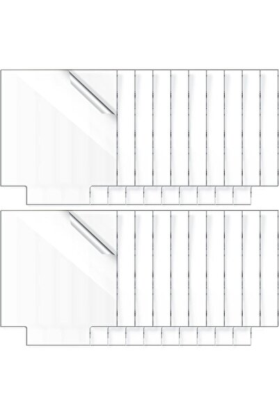 Slasa 20 قطعة من ألواح الأكريليك الفارغة 2 مم لقاعدة إضاءة LED لمشروع DIY