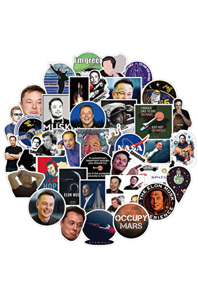 wowland Set 100 de autocolante Elon Musk