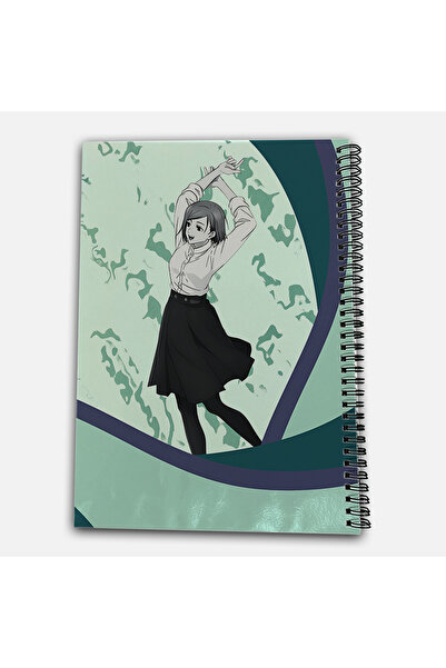 Define Moyas Jujutsu Kaisen Kugisaki Nobara Striped A4 School Notebook 72 Sheets Model 3
