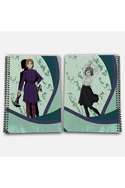 Define Moyas Jujutsu Kaisen Kugisaki Nobara Striped A4 School Notebook 72 Sheets Model 3