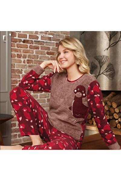 RAPAPA Women's Fleece Pajama Set – Soft, Warm, and Comfortable Loungewear 13235-42235