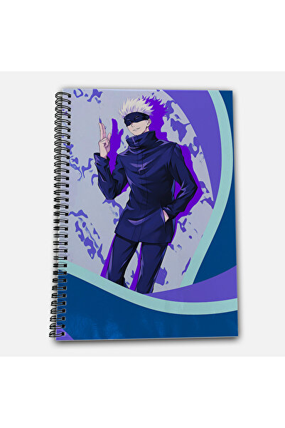 Define Moyas Jujutsu Kaisen Satoru Gojo Unlined A4 School Notebook 72 Sheets Model 3