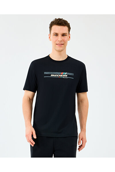 SKECHERS M Light Fabrict-Shirt Erkek Siyah Tshirt S2520114-3817
