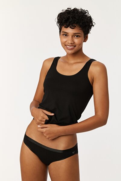 Woody 3-Piece Women's Panties-Wıs - 199-Black